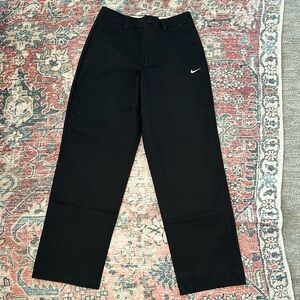 Nike Mens Black Loose Fit Straight Leg Stacked Length Pants NWR Size 28